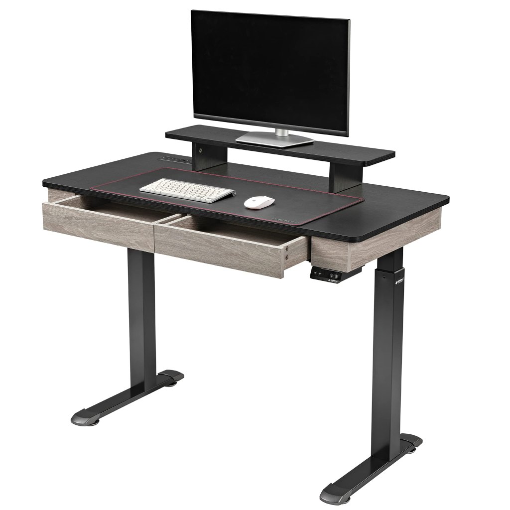 Picture of: EUREKA ERGONOMIC Height-Adjustable Electric Desk,  x  cm, Large  Computer Desk, Double Motor, ElSee more EUREKA ERGONOMIC Height-Adjustable